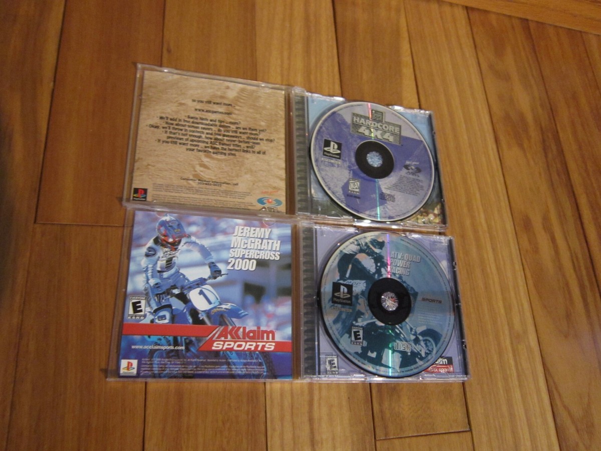 LOT Atv Quad Power Racing+HARDCORE 4X4 Sony PlayStation 1