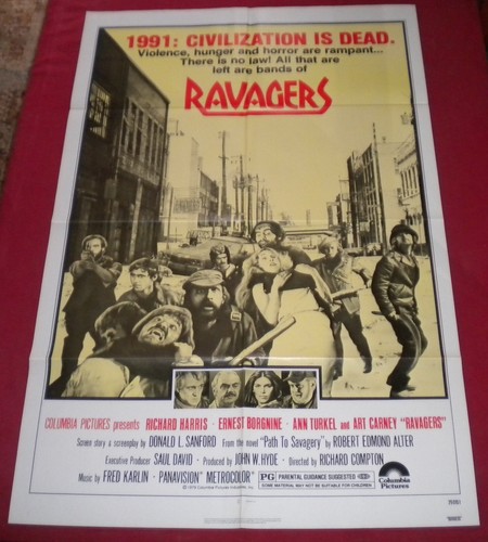 Ravagers Movie Poster 27x41 S/S Folded Richards Harris