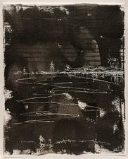 No.990 Original Abstract Modern Minimal Landscape Painting By K.A.Davis 