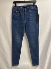 NWT True Religion Halle High Rise Super Skinny Flap Pocket Jeans Sz 29 Blue