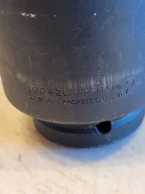 Proto J10042L, 2-5/8'' Deep Impact Socket, 1'' Drive, 6 Point