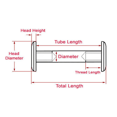 Knife Handle Bolt Rivets 12.9 Steel Scale Screw Fastener Nut DIY Making Material - Picture 3 of 22