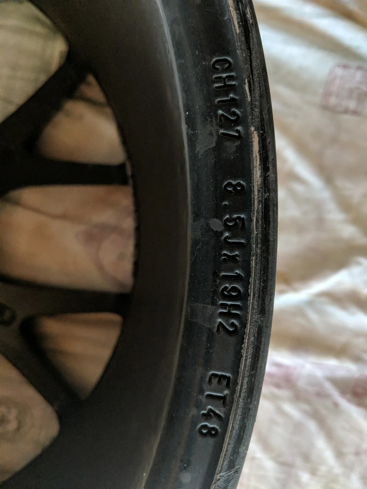 BBS Alufelge CH-R 8,5x19ET48 matt schwarz LK 5x112 - Bild 4 von 4