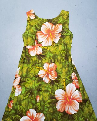 Vtg 60s UI MAIKAI Womens Psychedelic Boho Flower Hawaiian Dress Aloha Top  Hippie | eBay