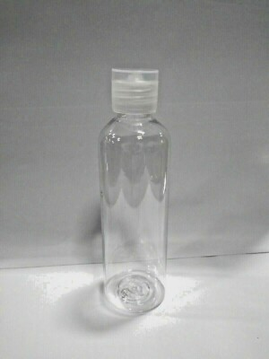 #ad 120 ml 4 oz Clear Plastic Bottle with Flip Top Pour Cap 50 Pack $24.00