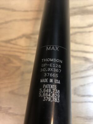 Thomson Elite Seatpost 30.9mm x 367mm Black SP-E128 | eBay