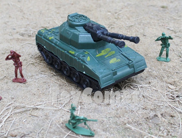 Military Double- Barrel Super Heavy Tank Plastic Toy Soldier Army Men Accessory | eBay