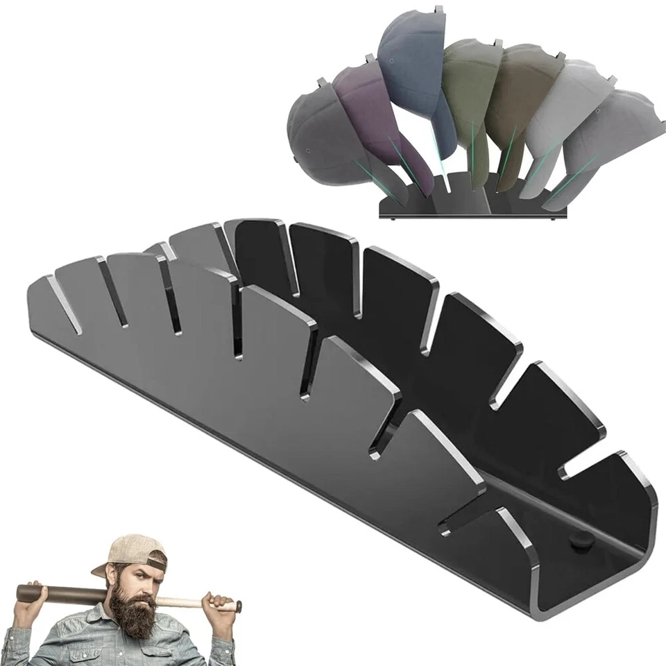 Hat Stand for Baseball Caps, Acrylic Hat Organizer, Hat Storage for2528 Foto 3 de 4