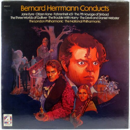 SEALED LONDON PHASE 4 UK 1977 Bernard Herrmann dyryguje ścieżki dźwiękowe SPC-21177 - Zdjęcie 1 z 2