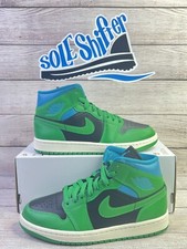 NIKE AIR JORDAN 1 MID WOMEN LUCKY GREEN BQ6472-033 SIZE 6.5 NIB NO LID
