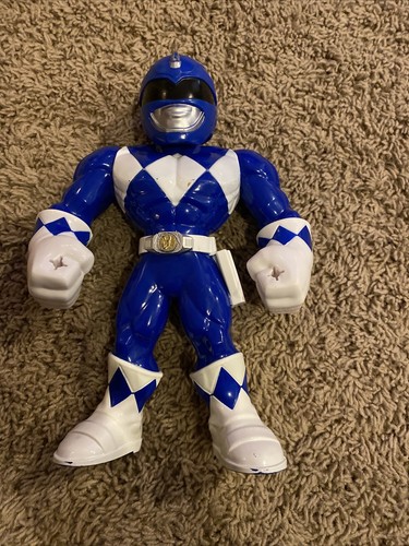 Power Rangers Mega Mighties Playskool Heroes Blue 10 Inch Poseable ...