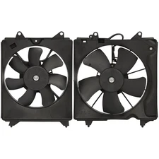 AC Condenser Radiator Cooling Fan Assembly Kit For 2016 2017 2018 Honda HR-V