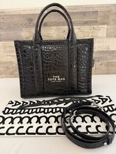 Marc Jacobs Croc-Embossed Black The Tote Bag ...