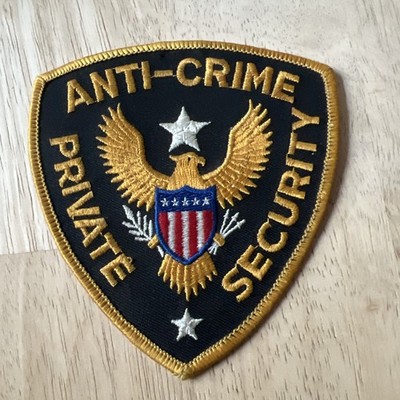 Vintage Black & Gold Anti Private Patch