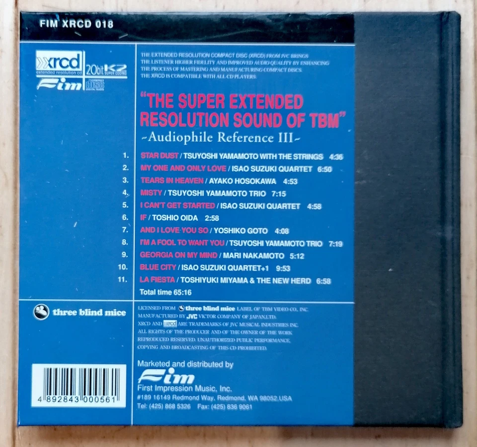 The Super Extended Resolution Sound Of TBM (XRCD) FIMXRCD018 sehr selten - Bild 2 von 2