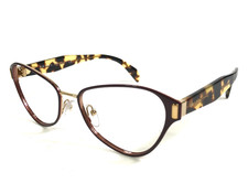 Prada Eyeglasses Frames VPR58U TY7-1O1 Brown Tortoise Cat Eye Full Rim 53-17-140