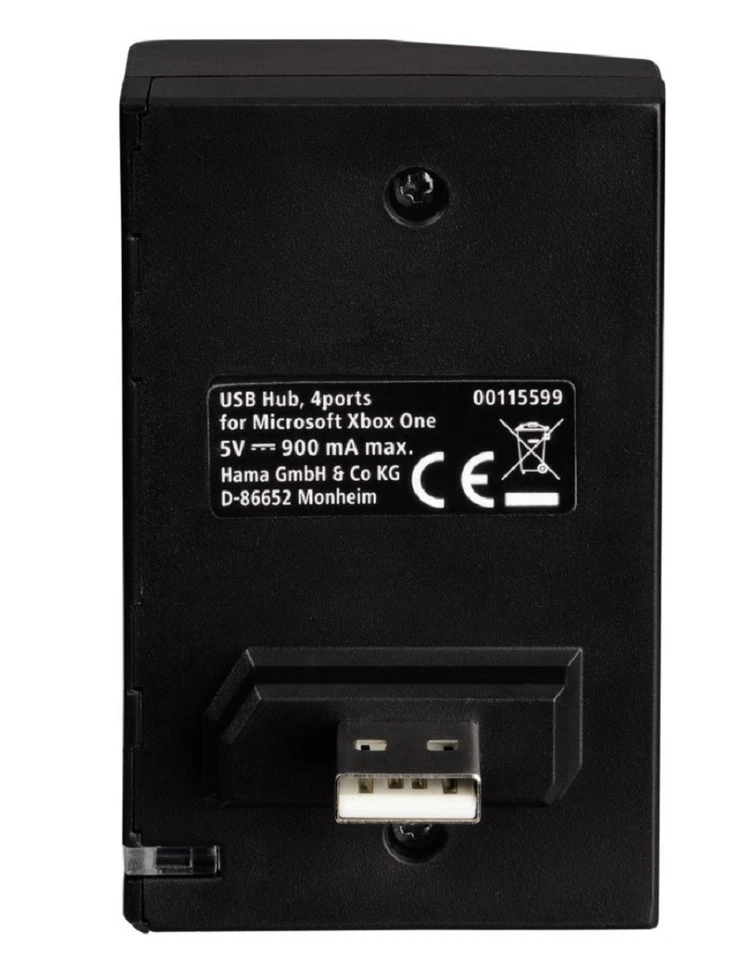 Hama Hub USB 4 Puertos LED Módulo Adaptador Para Microsoft Xbox ONE Consola - Imagen 2 de 4