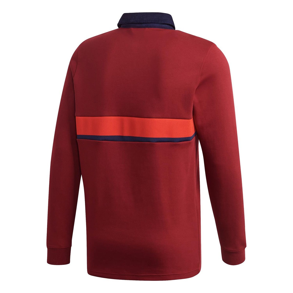 adidas ORIGINALS MEN'S SAMSTAG RUGBY POLO SHIRT TOP BURGUNDY RETRO