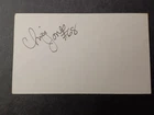 Chris Jones Signed Index Card - Giants, Delaware State