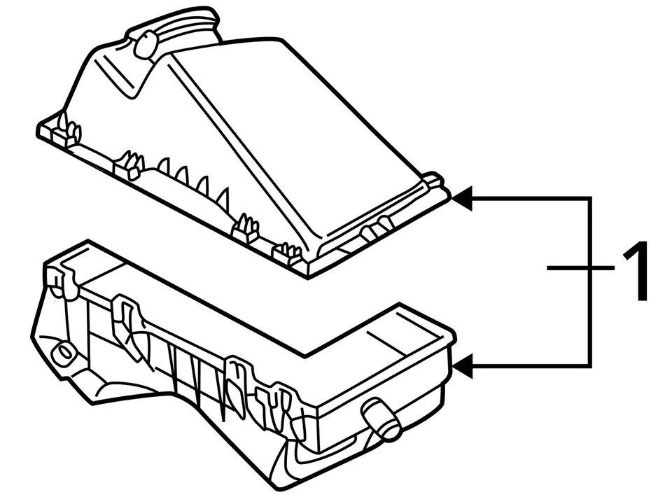 Air Cleaner 1.8L Fits 98-05 BEETLE 2527126 Foto 4 de 4