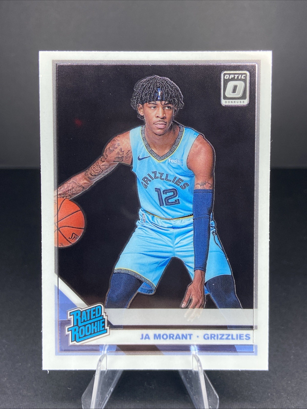 Ja Morant 2019-20 Donruss Optic #168 Rated Rookie Memphis Grizzlies RC