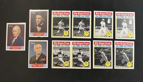 2025 Topps Heritage All-Time All-Stars 6 Card Lot YOGI BERRA MEL OTT Hank Aaron
