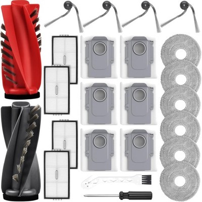 24 Stück Zubehör für Roborock Saros 10R/Qrevo CurvX/Qrevo Curv 2 ProX/Curv 2 ...