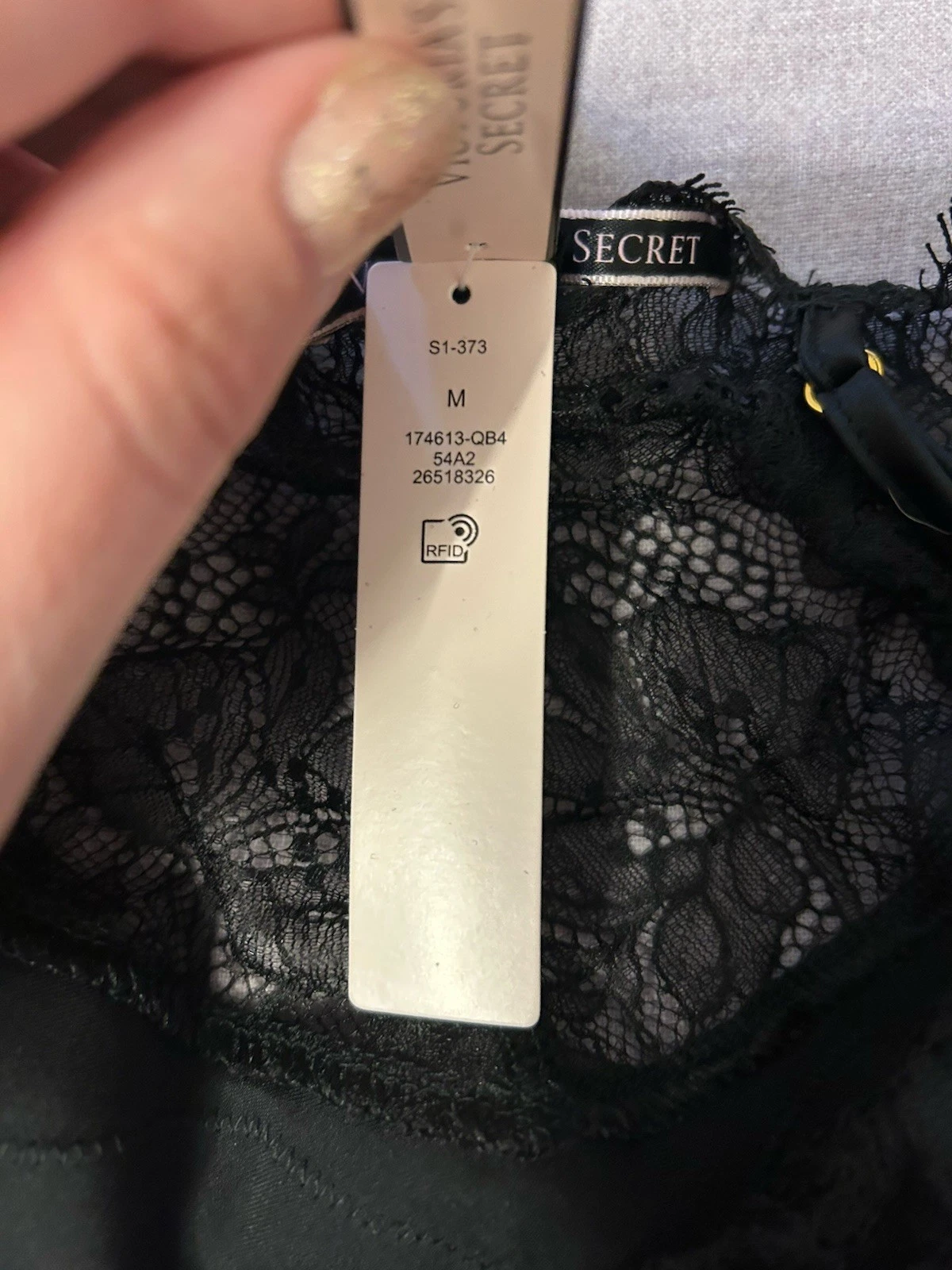 UNDERCOVER Victoria's Secret Mini Abito Slip in Raso con Top in Pizzo con Spacco Laterale Nero Tg.Med