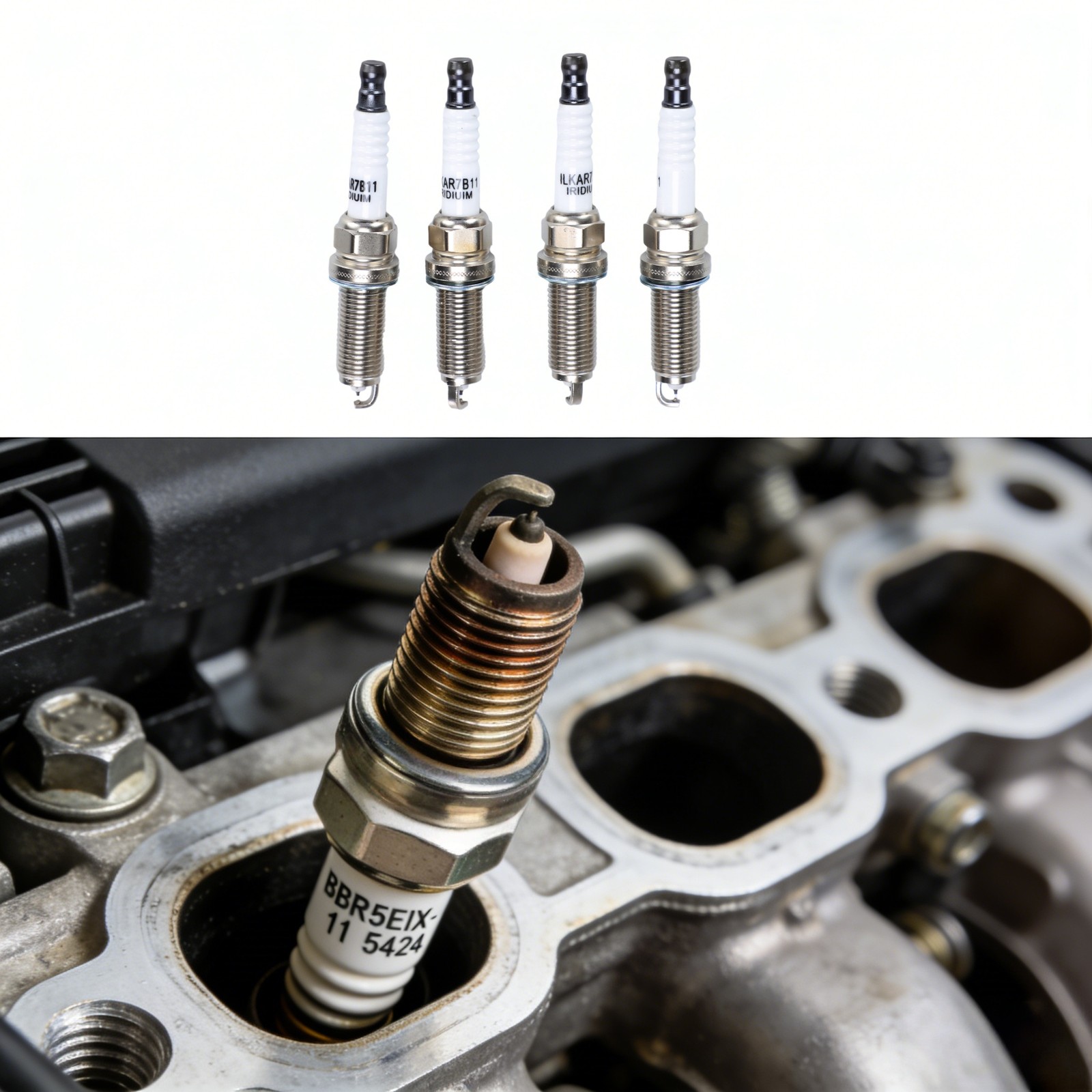For Altima Nissan 4x Iridium Spark Plug 22401-JA01B Rogue Sentra