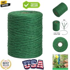 Garden Twine, 656 Feet 2mm Green Plant Ties, Strong Jute Twine String for Cli...