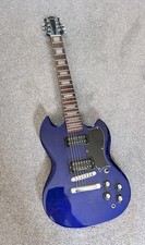DeArmond S-67 Blue Solid Body - 7 String Electric Guitar - Seymour Duncan 