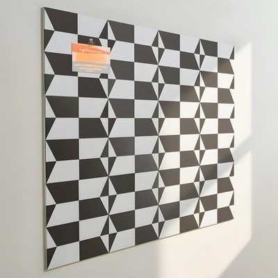 12-Pack Felt Wall Tiles, Large Bulletin Board with Safe Removable Adhesive Ta...