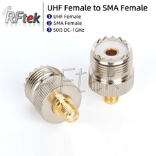 1pcs UHF Female to SMA Female RF Coax Converter Coaxial Adapter SMA to UHF