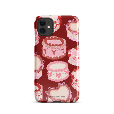 Frosted Feelings iPhone Case   Valentine Cake & Sweet Love Design Romantic Gift