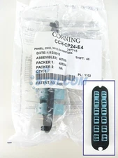 Corning CCH-CP24-E4 Patch Panel, 12 LC Duplex 10Gig Aqua OM3/OM4 Adapters ~STSI
