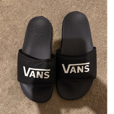 VANS Mens Black Slide Sandals Synthetic Upper...