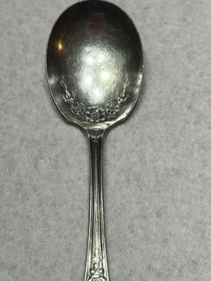 Wm A Rogers Deluxe Stainless Precious Flower Floral Baroque Sugar Spoon Replace