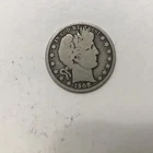1908 Barber Half Dollar 50C  Silver Circulated US Coin Fineness 0.9 Uncertified