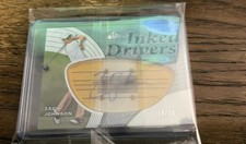 2012 UD SP Game Used Inked Drivers Persimmon Zach Johnson Autograph /35