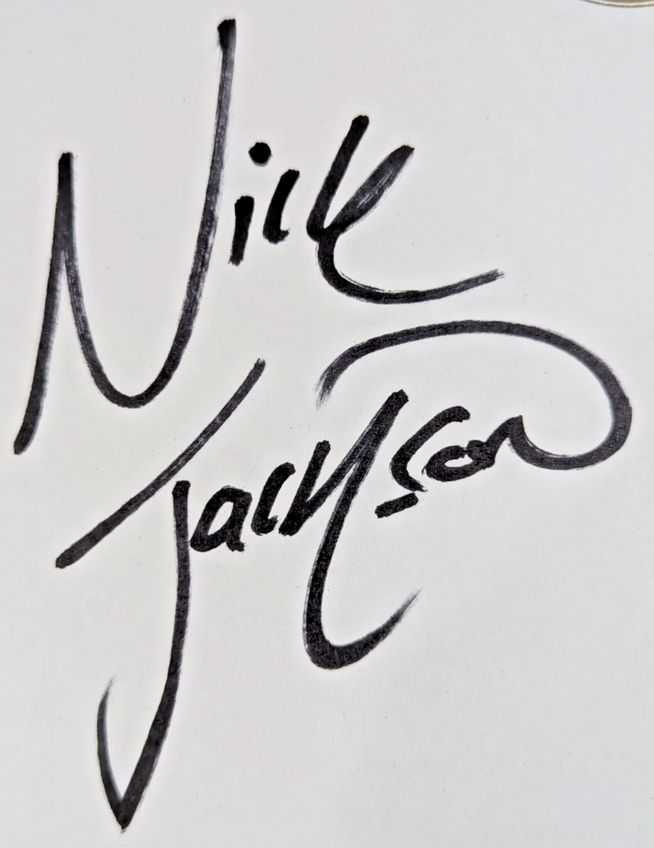 Nick Matt Jackson Young Bucks Autograph Signed Shikishi AEW NJPW