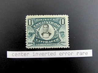nystamps Dominican Republic Stamp Center Inverted Error Rare Used €160 L31y1982