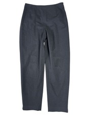 Talbots Charcoal Side Zip Stretch Straight Leg Dress Pants Women's Size 8 Petite