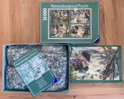 2003 Ravensburger 18000 + Piece Tropical Puzzle 3 of 4 Bags Still Factory Sealed
