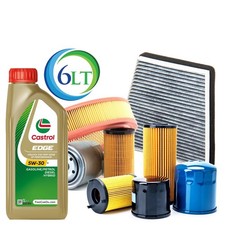 Kit Tagliando Completo 4 Filtri Mercedes Benz Gla 200 + 6 Lt Olio Castrol 5w30 - Miniatura 1