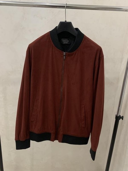 Men ZARA Jacket Burgundy 40 /L / 48