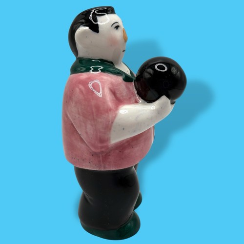 CLAY ART Bowler and Pins Bowling Salt Pepper Set Vintage - Picture 11 of 15