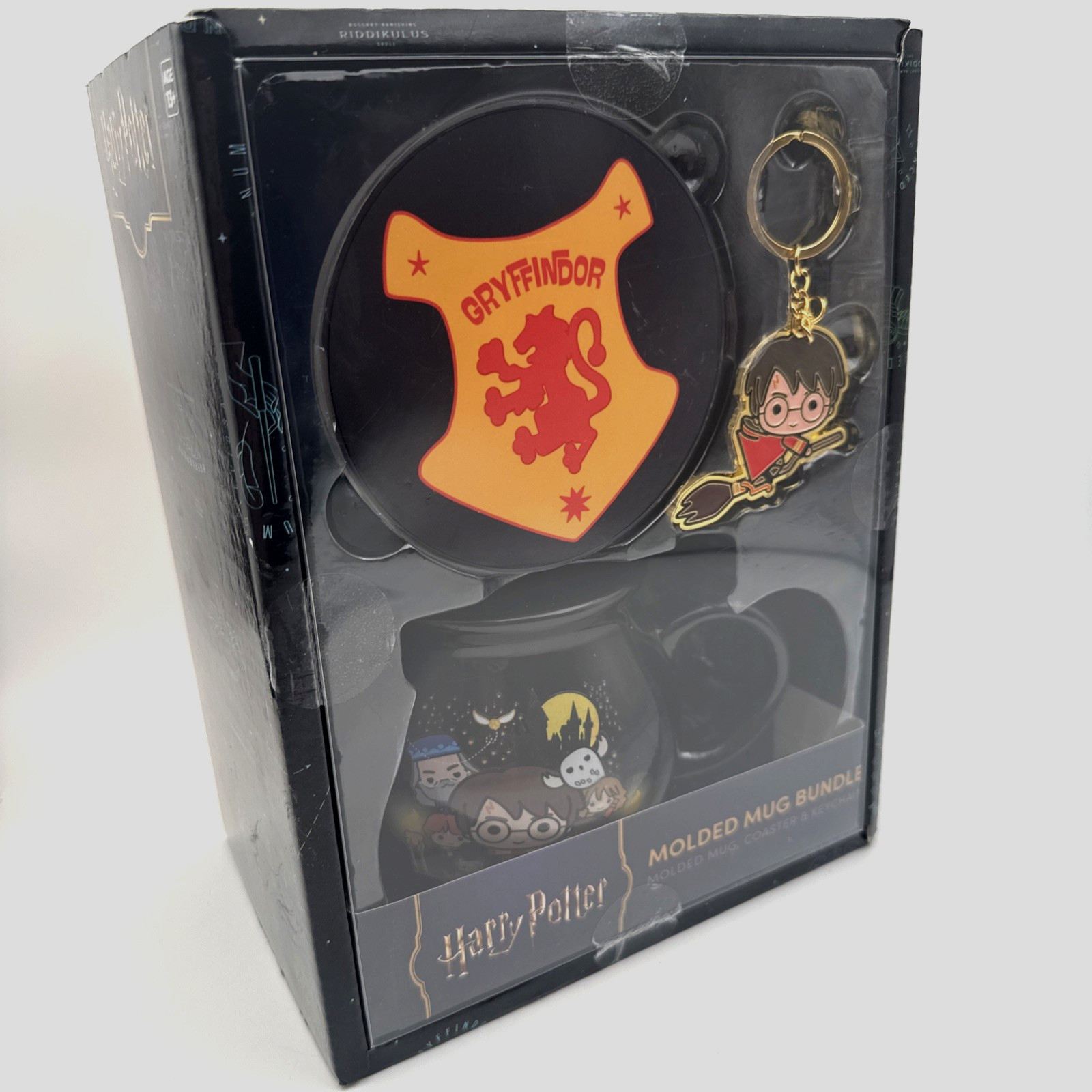 Harry Potter Gryffindor Molded Mug Bundle Gift Set 14oz Culture Fly New, Sealed