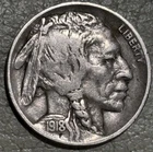 1918d Buffalo Nickel nice original VF condition with 3/4 horn,  no issues!