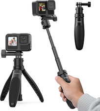 TELESIN 40cm/15.75'' Selfie Stick Tripod, Quick Release Portable Vlog Camera Sel