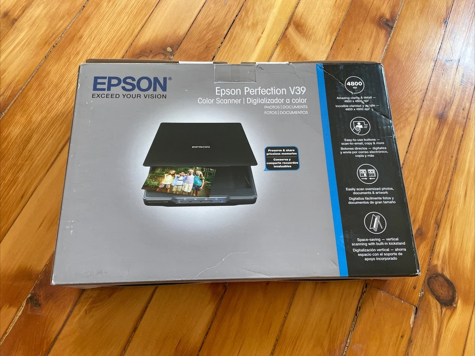 New Epson Perfection V39 Color Photo & Document Scanner Scan to cloud  - Image 2 of 4